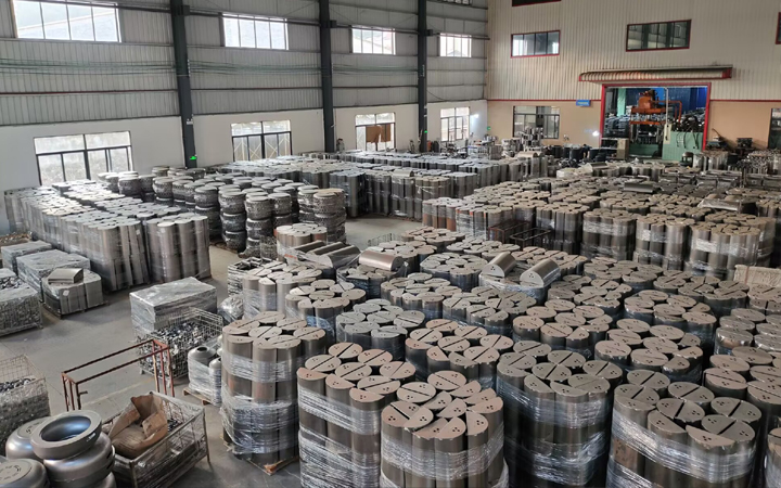 Powder-coating and assembly area at Keyfire BBQ grill factory