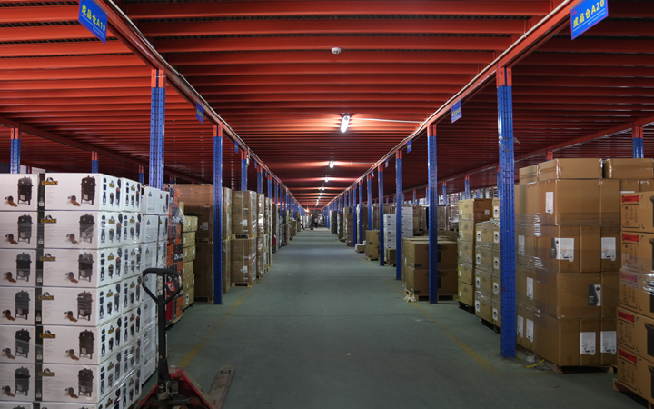 Keyfire logistics center and finished BBQ grill storage