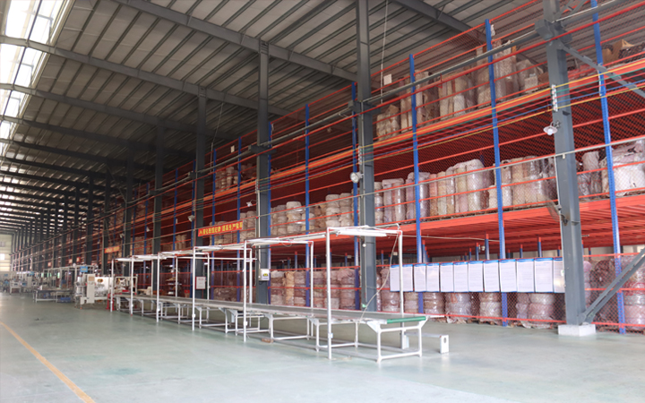 BBQ grill containers loading area at Foshan factory